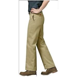 NEW Dickies Women's Original Work Pant 777 with Wrinkle & Stain, Khaki, Size 10R